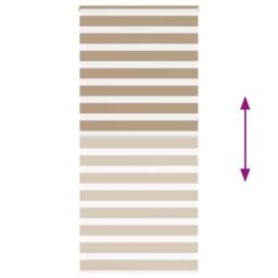 Berkfield Home Zebra Blind Sand Brown 105x230 cm Fabric Width 100.9 cm Polyester in Tan - thumbnail 5