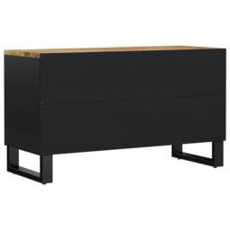 Berkfield Home TV Cabinet 80x33x46 cm Solid Wood Mango&Engineered Wood in Brown - Size: 80 x 33 x 46 cm - thumbnail 6