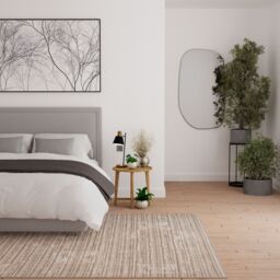 Kukoon Neutral Beige Geometric Living Area Rug - Size: 120 cm x 170 cm - thumbnail 2