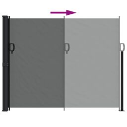 Berkfield Home Retractable Side Awning Anthracite 160x500 cm - thumbnail 5
