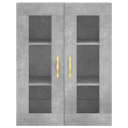 Berkfield Home Highboard Concrete Grey 69.5x34x180 cm Engineered Wood - thumbnail 6