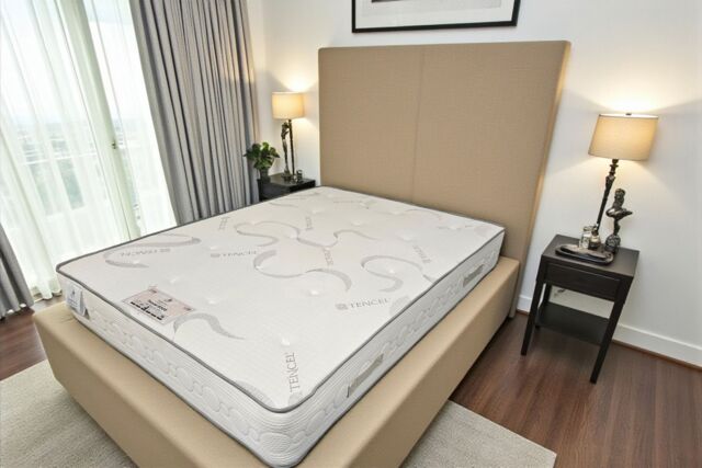 Knight Sleep Premium Tencel Hybrid 29cm Deep Firm Mattress in White - Size: Small Double - image 1