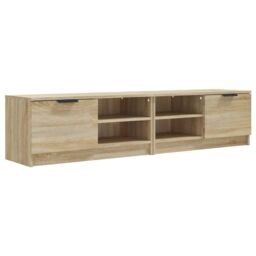 Berkfield Home TV Cabinets 2 pcs Sonoma Oak 80x35x36.5 cm Engineered Wood in Brown - thumbnail 2