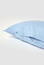 Homescapes Egyptian Cotton V Shaped Pillowcase 200 TC in Blue - thumbnail 4