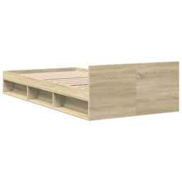Berkfield Home Bed Frame with Drawer without Mattress Sonoma Oak 75x190 cm Small Single in Brown - thumbnail 6