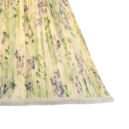 Happy Homewares Green & Blue Floral Victorian Scallop Shade with Embroidered Trims - Size: 14 inches - thumbnail 3
