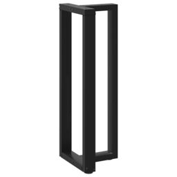 Berkfield Home Bar Table Legs T-Shaped¬†2 pcs Black 40x35x(110-111) cm Steel - thumbnail 4