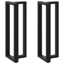 Berkfield Home Bar Table Legs T-Shaped¬†2 pcs Black 40x35x(110-111) cm Steel