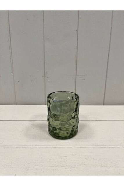 KDMD Large Vintage Green Straight Textured Candle Holder - image 1