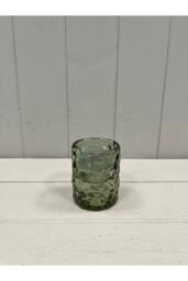 KDMD Large Vintage Green Straight Textured Candle Holder - thumbnail 1