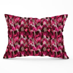 Warren Reed - Designer Modern Pink Animal Print Cushions - Size: 60 cm x 60 cm - thumbnail 1
