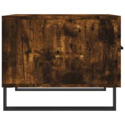 Berkfield Home Decorative Coffee Tables 2 pcs Smoked Oak 50x50x40 cm Engineered Wood in Brown - Size: 50 x 50 x 40 cm - thumbnail 8