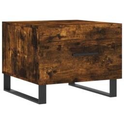 Berkfield Home Decorative Coffee Tables 2 pcs Smoked Oak 50x50x40 cm Engineered Wood in Brown - Size: 50 x 50 x 40 cm - thumbnail 5