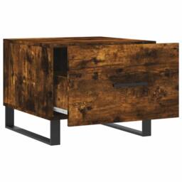 Berkfield Home Decorative Coffee Tables 2 pcs Smoked Oak 50x50x40 cm Engineered Wood in Brown - Size: 50 x 50 x 40 cm - thumbnail 7