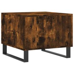Berkfield Home Decorative Coffee Tables 2 pcs Smoked Oak 50x50x40 cm Engineered Wood in Brown - Size: 50 x 50 x 40 cm - thumbnail 9