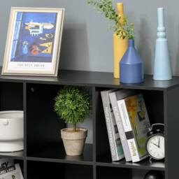 Wyld Haus Remamo Wood Black 3 Tier 9 Cube Storage Bookcase - thumbnail 9
