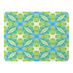 Benjamin Tate Design Green Optimal Boho Chic Blanket in Natural - Size: 120 cm x 150 cm - thumbnail 1