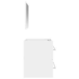 Berkfield Home Bathroom Cabinet with Mirror White Engineered Wood - thumbnail 6