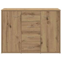 Berkfield Home Sideboard Artisan Oak 88x30x64 cm Engineered Wood in Brown - Size: 88 x 30 x 64 cm - thumbnail 4