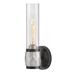Netlighting Hinkley Ellison Bathroom Wall Lamp Black Nickel IP44 1x E27 - thumbnail 1