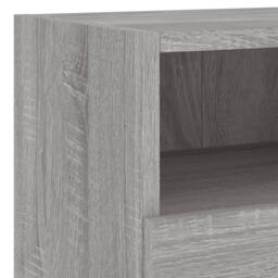 Berkfield Home 4 Piece TV Wall Units Grey Sonoma Engineered Wood - thumbnail 9