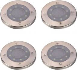 Marco Paul 4pc Solar Deck Spot Lights in Metallic Silver - thumbnail 6