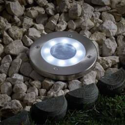 Marco Paul 4pc Solar Deck Spot Lights in Metallic Silver - thumbnail 3