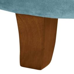 Luxury Living Cambridge Tufted Round Storage Ottoman Footstool in Teal - thumbnail 5