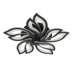 Goeco Modern LED Ceiling Light, Dimmable, Creative Flower Design Chandelier in Black - thumbnail 6