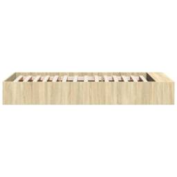 Berkfield Home Bed Frame without Mattress Sonoma Oak 100x200 cm in Brown - thumbnail 5