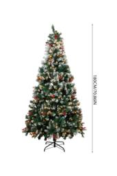 Living and Home Artificial Christmas Tree with Metal Stand in Green - Size: Small - thumbnail 6