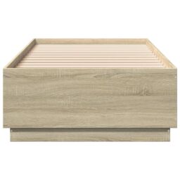 Berkfield Home Bed Frame without Mattress Sonoma Oak 100x200 cm in Brown - thumbnail 4