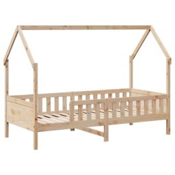 Berkfield Home Kids' House Bed Frame without Mattress 80x200 cm Pine in Brown - thumbnail 3