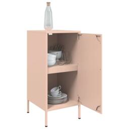 Berkfield Home Sideboards 2 pcs Pink 36x39x79 cm Steel - Size: 36 x 39 x 79 cm - thumbnail 5