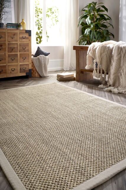 Origins Sisal Runner Light Beige with Sand Border 67x200 in Medium Beige - Size: 67 cm x 200 cm - image 1