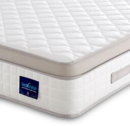 Bedzonline 4FT Small Double Premium Hybrid Mattress - Romantic Nights, Ultimate Comfort, Deep Relaxation in Off-White - thumbnail 1