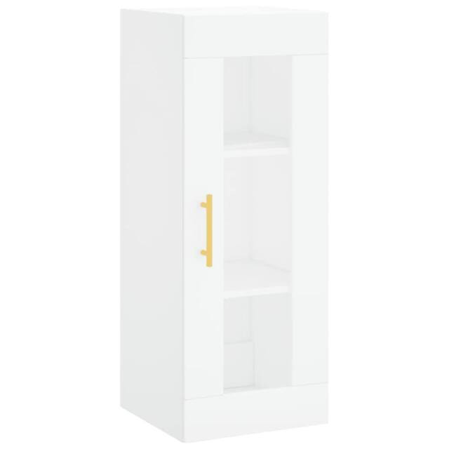 Berkfield Home Wall Mounted Cabinet White 34.5x34x90 cm - image 1