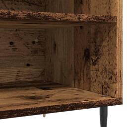Berkfield Home Record Cabinet Old Wood 84.5x38x48 cm Engineered Wood in Brown - thumbnail 8
