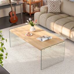 SPETLEK Wooden Coffee Table Minimalist in Natural - thumbnail 6