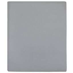 Berkfield Home Jersey Fitted Sheet Grey 140x200 cm Cotton - thumbnail 2