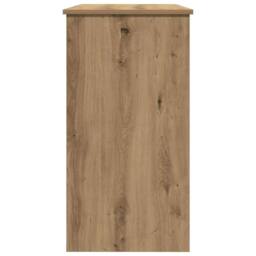 Berkfield Home Decorative Desk Artisan Oak 80x40x75 cm Engineered Wood in Brown - Size: 80 x 40 x 75 cm - thumbnail 6