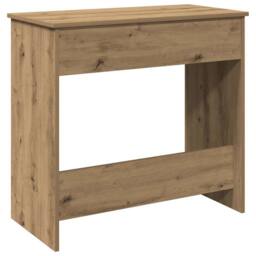 Berkfield Home Decorative Desk Artisan Oak 80x40x75 cm Engineered Wood in Brown - Size: 80 x 40 x 75 cm - thumbnail 7