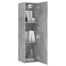 Berkfield Home TV Cabinet Concrete Grey 30.5x30x110 cm Engineered Wood - thumbnail 8
