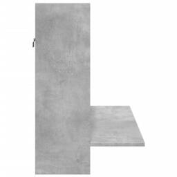Berkfield Home Modern Wall-Mounted Desk Concrete Grey 105x48x75 cm Engineered Wood - Size: 105 x 48 x 75 cm - thumbnail 5
