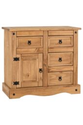 Seconique Corona 1 Door 4 Drawer Sideboard in Natural - thumbnail 2