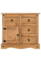 Seconique Corona 1 Door 4 Drawer Sideboard in Natural - thumbnail 4
