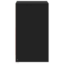 Berkfield Home Stylish Bedside Cabinet with LED Lights Black Engineered Wood - thumbnail 7
