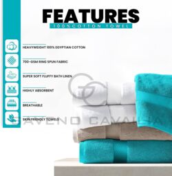 GAVENO CAVAILIA Miami Towel in Teal - thumbnail 2