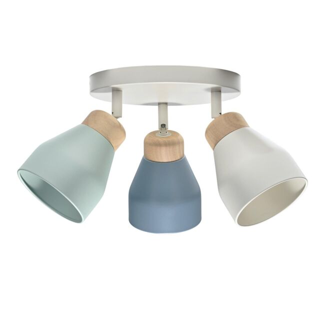 Happy Homewares Contemporary Scandinavian Designed Triple Spot Ceiling Light - image 1