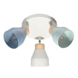 Happy Homewares Contemporary Scandinavian Designed Triple Spot Ceiling Light - thumbnail 2